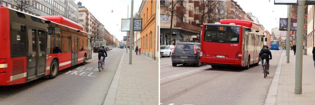 Interaktioner Totalt har 103 interaktioner mellan bussförare och cyklister observerats varav majoriteten sker på eftermiddagarna (Tabell 2).