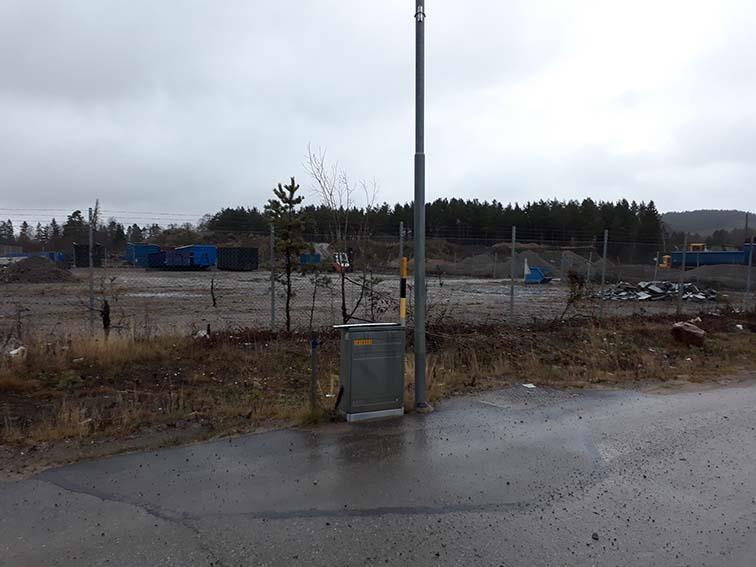 Bild 2 tagen från Svarvaregatan mot nordost, visande del av Svarven 4 som ska införlivas till Sågen 1.
