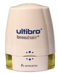 indakaterol Ultibro 85µg/43µg/dos,3x30doser Placera en kapsel i inhalatorn, tryck in + glyko- Breezhaler de båda handtagen för att krossa pyrron kapseln en gång. Inhalera.