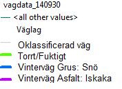 Väg 1: E20 Statlig Belagd Vägklass 1 Väg 2: 205 Statlig Belagd