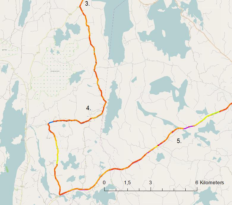 Figur 50: RFE värden på Väg