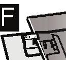 Skruva först i de båda skruvarna nedtill, sedan de två upptill (bild E). 4. Ta av de båda klammorna från luckglaset (bild D).