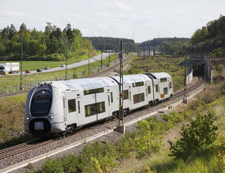 Arlandabanans anslutning till Ostkustbanan.