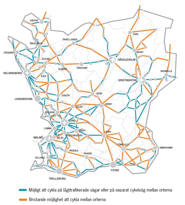 tydliggöra i en översiktlig skala hur cykelobjekt som en inte kan genomföra i egen regi hänger ihop med en god livsmiljö och med ens utveckling (avsnitt Hållbara transporter/cykeltrafik).