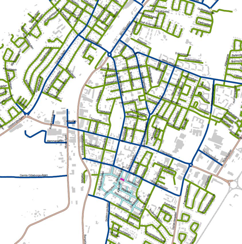 I sitt arbete med nya hastighetsgränser har Falköpings kommun tagit fram en Hastighetsplan.