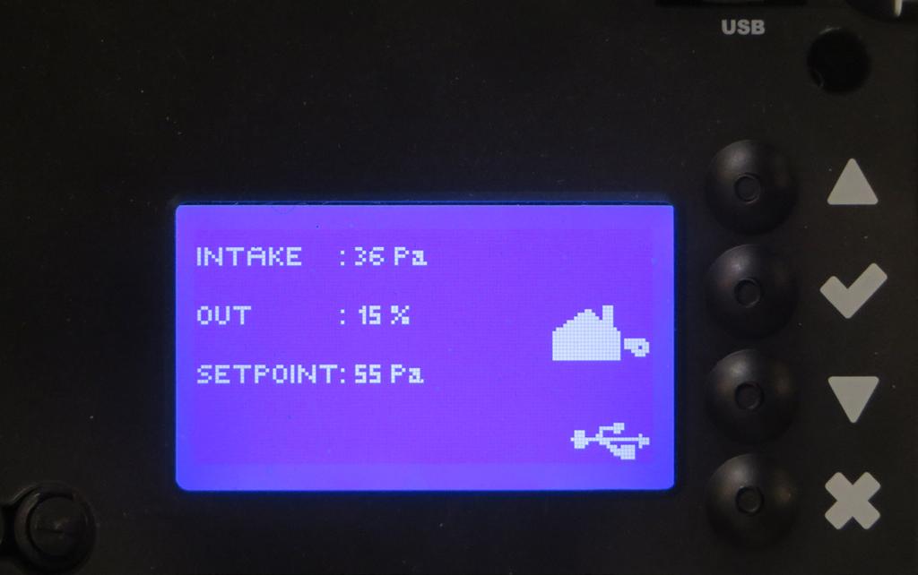 3120077 20170830 SE EB10v2 Produktinformation 11 2.5 Display Bilden nedan visar displayens utseende på EB10v2.