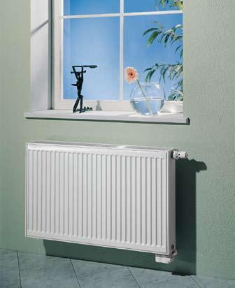 Radik vk Beskrivning Modellen RADIK VK är en panelradiator i utförandet VENTIL KOMPAKT, som möjliggör höger nedre koppling till värmesystemet med pumpcirkulation.