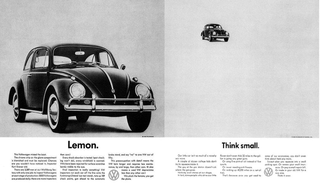 FORSBERGS SKOLA DISTANSKURS BREV 3 Det här är den klassiska kampanjen Lemon för Volkswagen, skapad av William