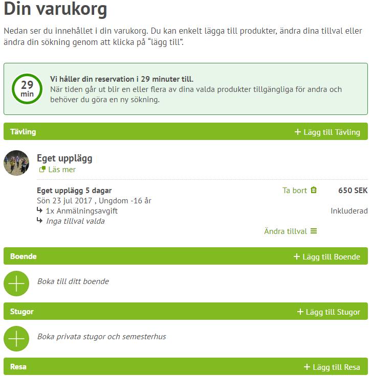 11 1.6 VIKTIGA HÄNDELSER NY BOKNINGSPORTAL O Ringen AB har under verksamhetsåret tagit fram en ny bokningsportal.