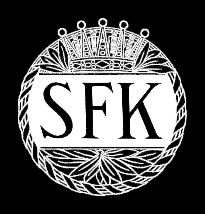 1.2 SFK:s sköld och ordbild 1.2.1 Vår sköld SFK:s sköld består av S F K omgivet av en krans och krönt med en hertigkrona.