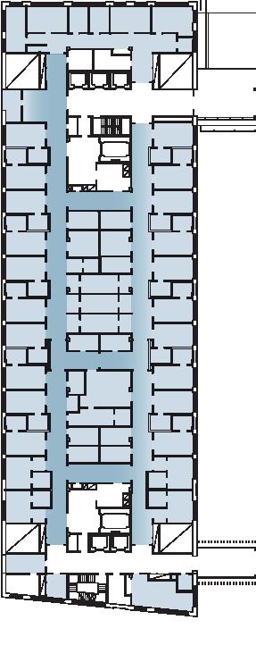 5.3 VERKSAMHET Gestaltningskoncept För en sammanhållen miljö används samma material i stor utsträckning i alla verksamhetsdelarna.