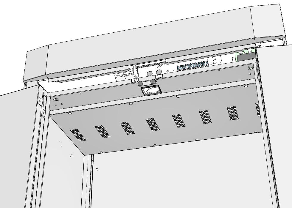 Installationsguide Steg 1: Ställ torkskåpet på plats 2. Skjut upp panelen. Emballera av skåpet.