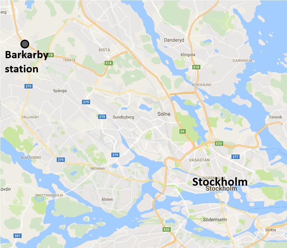 Barkarby bytespunkt med anslutning till tunnelbana, JST182 1.