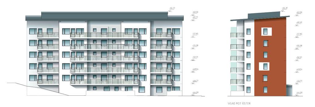 Byggsystemen valdes dels för att sammantaget representera hur majoriteten av flerbostadshus i Sverige byggs idag, dels för att representera påtagligt olika, byggsystem som tillämpas idag. Figur 2.