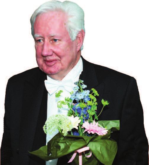 Lars Hörngren, via inspelad video, framförde sina lyckönskningar