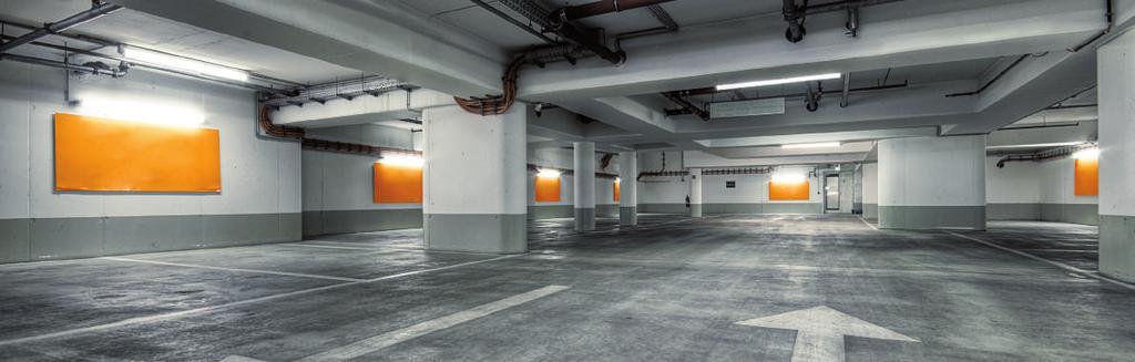 PARKERINGSHUS (kontor och privat användning, användningssätt nr 32 enligt ENEV 2014) PROBLEMSTÄLLNING I underjordiska garage ska belysningen till- och frånkopplas automatiskt efter behov, dvs.