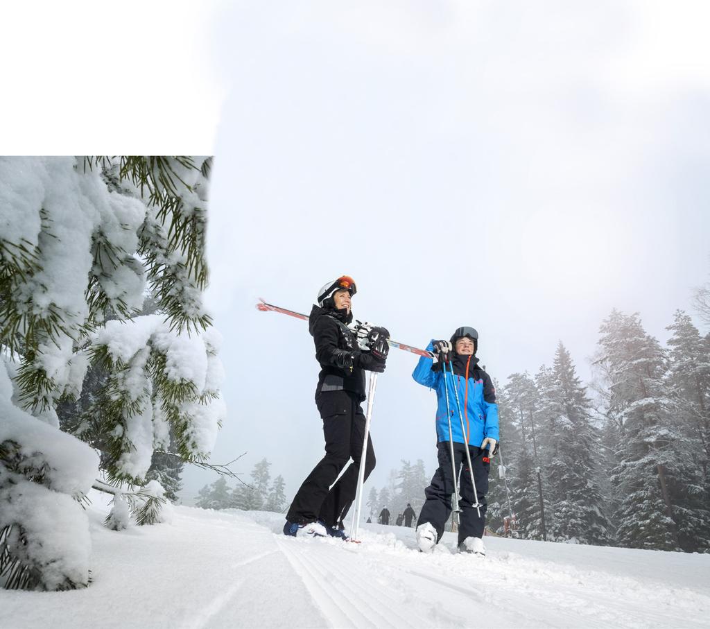 Vinter Familjesöndag Gratis skipass och skidhyra för