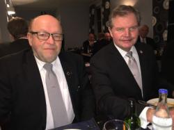 Klubben avslutades traditionsenligt med klubbsången.