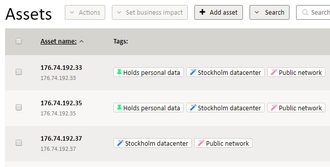 Praktisk tillämpning I Security Center finns en rad funktioner som underlättar GDPR compliance.