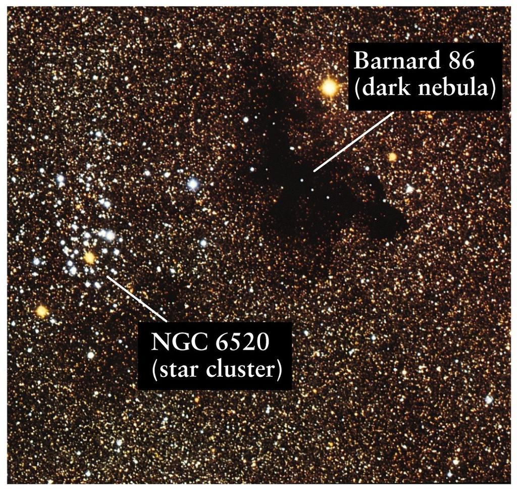 En mörk nebulosa kan se