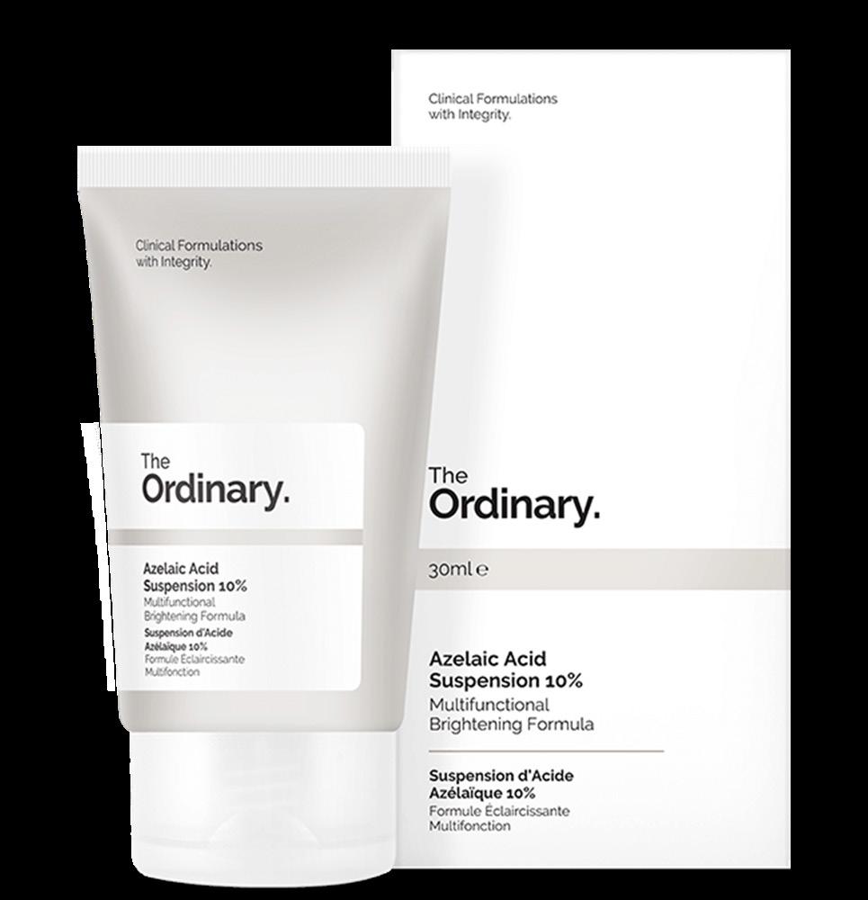 Direct Acids. Azelaic Acid Suspension 10% Multi-funktionell uppljusande produkt Rek pris 89 kr Beskrining Azelinsyra finns i flera sädesslag och produceras naturligt a jäst som normalt finns på huden.