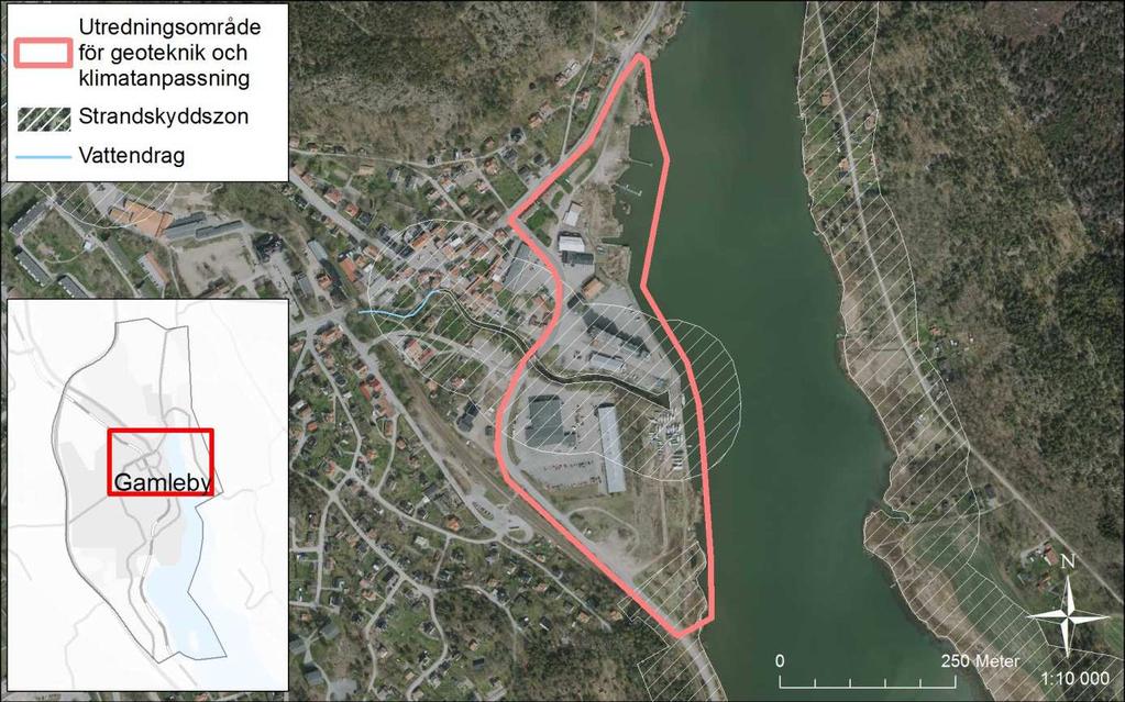 Anpassning till ett förändrat klimat Utredningsområde vid Gamleby hamn, med mera Checklista för miljöbedömning Syfte med utvecklingsområdet. Rekreationsområde.