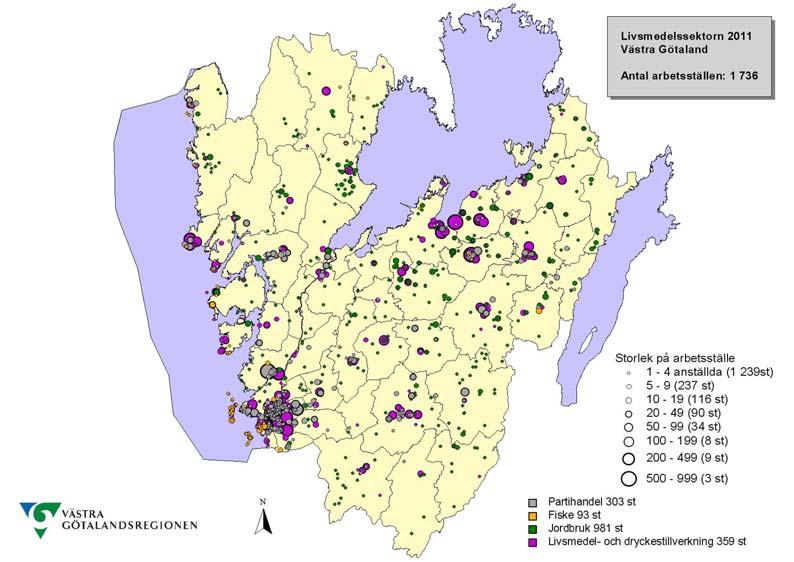 FÖRETAGSSTRUKTUR EFTER DELREGIONER I denna rapport är statistiken på företag hämtad från SCB och deras registerbaserade arbetsmarknadsstatistik (RAMS).