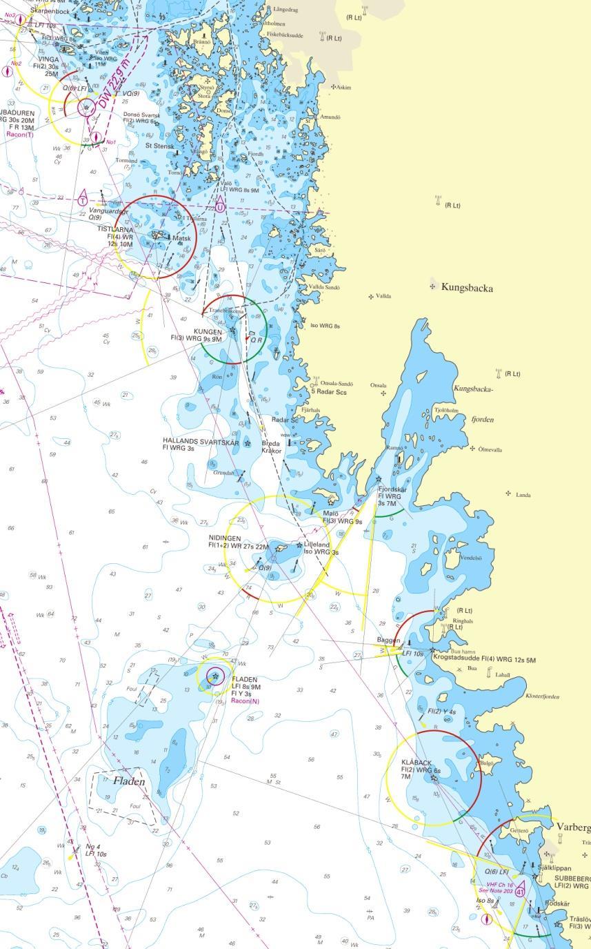 Lokaliseringsutredning Sökområde kriterier vid val Inom ca 20 km radie Tillräckligt djup Riksintressen för natur, kultur, industri Yrkesfisket