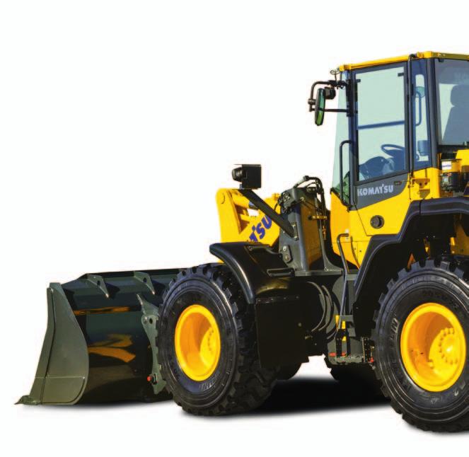 En översikt Den mångsidiga hjullastaren Komatsu WA320-7 uppvisar en perfekt blandning av kraft, komfort och pålitlighet.
