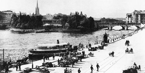 Faktaunderlag Norrström. Helgeandsholmen, Norrbro, 1893. Foto: Stockholms Stadsmuseum.