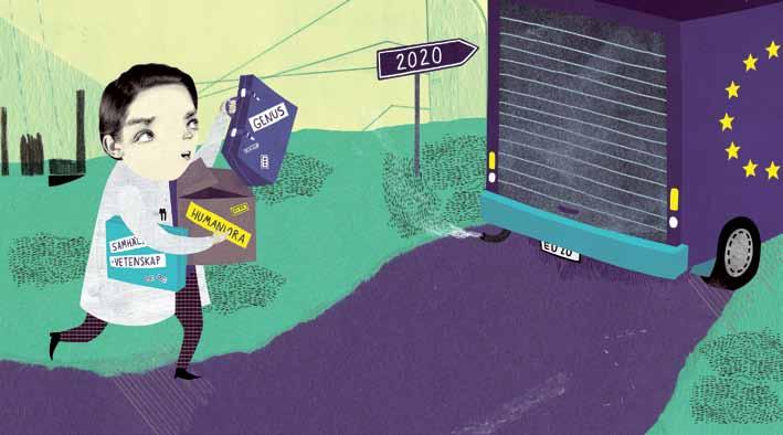 Genus perspektiv Forskningspolitiskt nyhetsbrev från Nationella sekretariatet för genusforskning 6 11 Illustration: Emma Hanquist I EU-kommissionens förslag till kommande ramprogram för forskning har