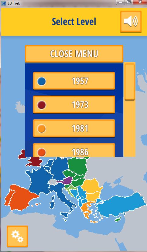 Klicka på knappen NÄSTA för att välja det land från den här nivån som du vill spela.