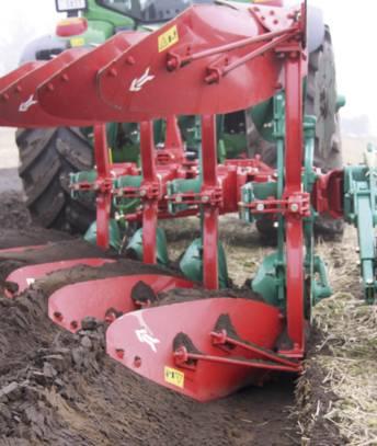 Kverneland 150 S Variomat Steglös, ställbar tiltbredd Kverneland 150 S Variomat kan, som alla våra plogar, enkelt anpassas efter olika traktorer.