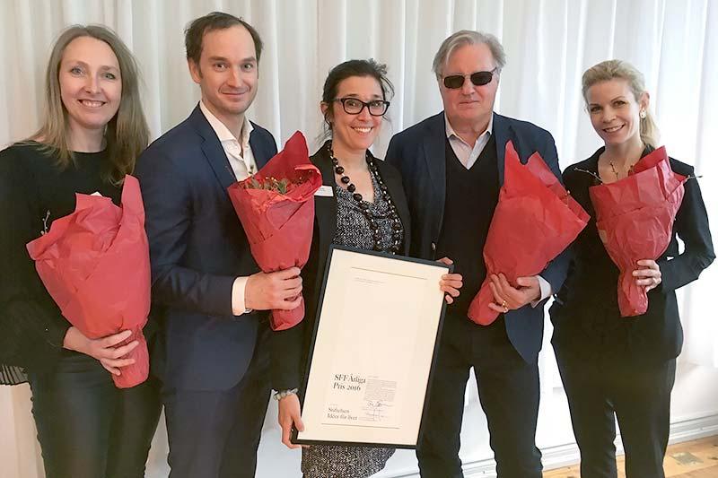 SFF Årliga pris Sedan 1965 har Svenska Försäkringsföreningen årligen delat ut utmärkelsen till en person, företag eller grupp som på ett nytänkande och inspirerande sätt under flera år fört