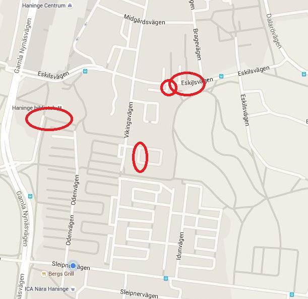 Problem med att hitta gästparkering Storhelgerna närmar sig och då vill man umgås med släkt och vänner. Parkeringssituationen vi har i Handen kan då bli ett problem för våra besökare.