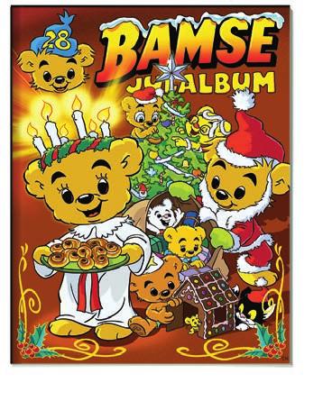 Bamse kommer med Farmors nybakade Lussekatter till Luciafesten på De gamlas förening.