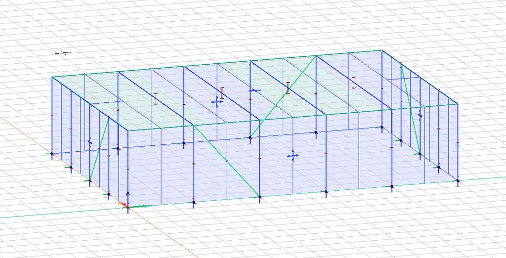 4. Modellering med FEM-Design Med känt indata från Bilaga A utformas och matas data in i en modell gjord i programmet FEM- Design. Figur 4.1 visar geometriska utformningen av konstruktionen.