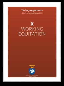 Vad är Working Equitation (WE) WE består av tre moment; dressyr, teknik och speed. Rids alltid i denna ordning.