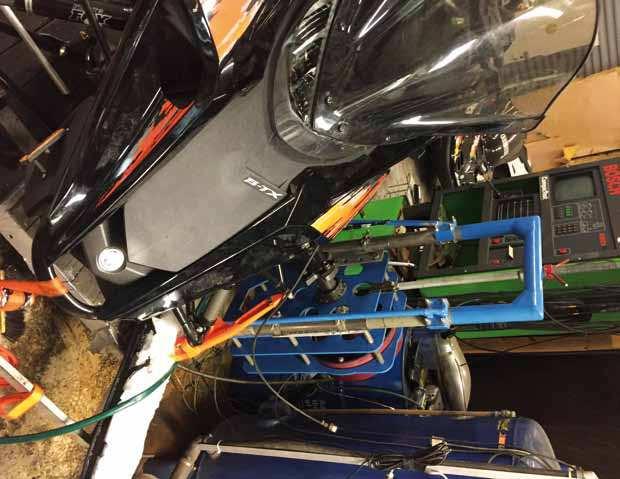 tikka snowmobile dyno-test vill se något speciellt. Om man accelererar motorn blir det bättre resultat än om man bromsar från högt varv och ner.