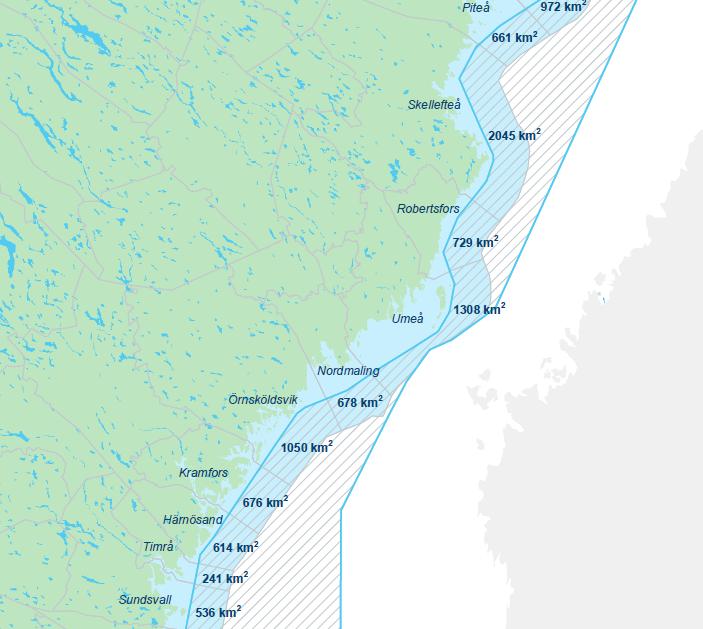 Överlapp mellan territorialhav/kommunal Översiktsplan och Ekonomisk zon/havsplan