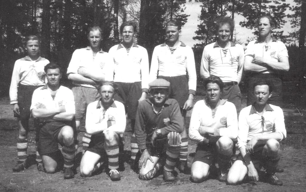 v: Rune Blomgren, Verner Johansson, Gunnar Åhman, Paul Gustavsson, Göte