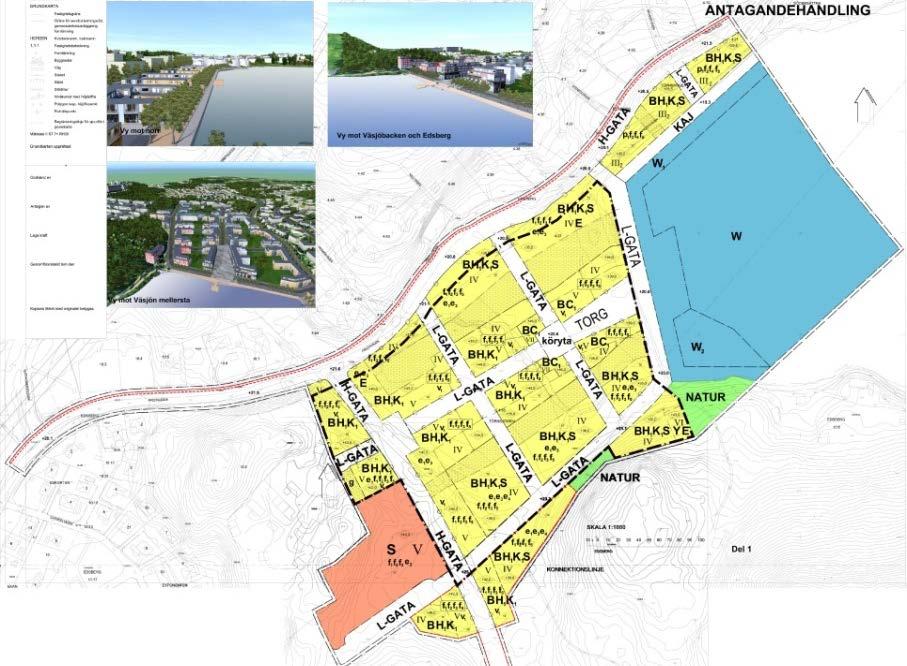 Sida 3 av 12 Bakgrund Inom det område som är föremål för ändring gäller detaljplan nr 637 för Väsjön Mellersta samt tillägg till del av detaljplan för Väsjön Mellersta, nr 655.