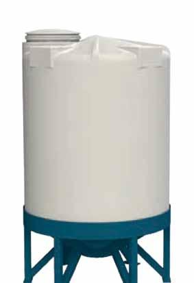 INDUSTRY 5 000 L CPX LAGRINGSTANK, KONISK BOTTEN 5 000 LITER FÄRGER Naturell Svart Tanken har en o-ringstätad 600 mm manlucka som är fäst vid tanken med ett lackerat rörstativ.