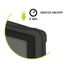Starta TomTom BRIDGE TomTom BRIDGE Terminal startar när den är i sin hållare och hållaren har ström.