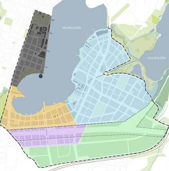 Södra Munksjöområdet blir en förlängning av den nuvarande stadskärnan. En helt ny stadsdel, med bostäder, resecentrum, skolor, butiker och caféer växer fram.