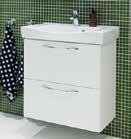 BADRUM, TVÄTT, WC & WC/DUSCH STANDARDVAL BADRUM Vit 1. Handfat/kommod 650 mm, Vedum Basic, med 2 lådor.
