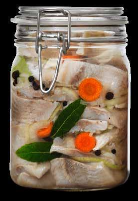 Lutfisk med brynt mandelsmör och ärtpuré 45 min 6 portioner Tid: 45 min + blötläggning