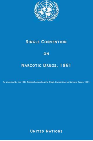 1961-2015 Modern Narkotikakontroll Begränsa användandet till endast medicinskt bruk och vetenskapliga