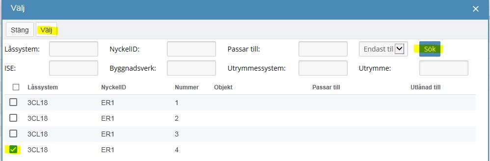 Börja med att skriva in och välja nyckelmottagare. Klicka sedan på knappen Lägg till nyckel.