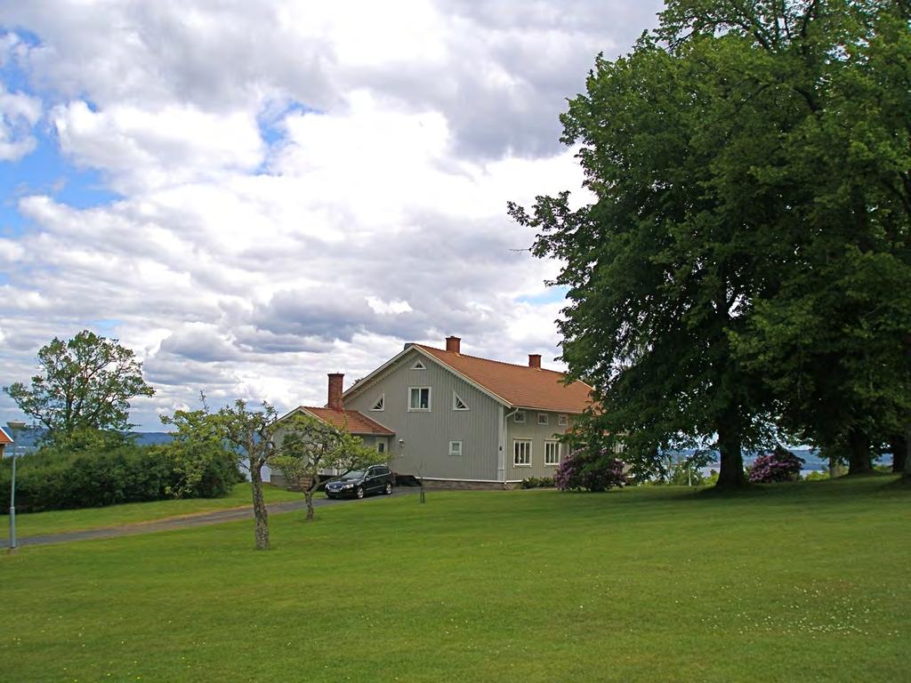 Till höger i bild 5 lindar av aktningsvärd storlek som enligt ägaren torde planterats 1886 då bostaden uppfördes.